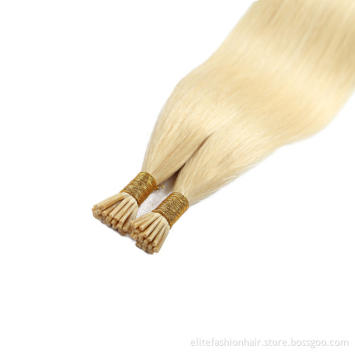 Factory Direct Hair Extensions I Tip Silky Straight 100% Human Remy Hair 613 Human Hair Extension